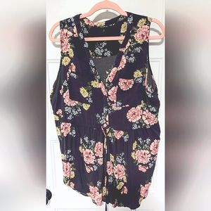 Torrid size 1 Emma Babydoll Challis Tunic Top
